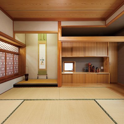 庭の景色を望む高気密･高断熱仕様の家